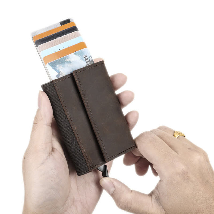 RFID NFC Protection Leather Card Wallet