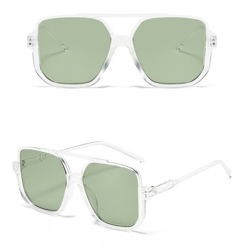 Oversized Square Frame Eyewear Sunshade Sunglasses