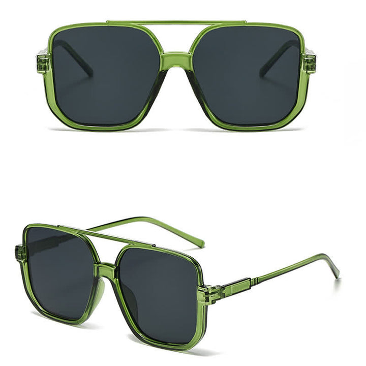 Oversized Square Frame Eyewear Sunshade Sunglasses