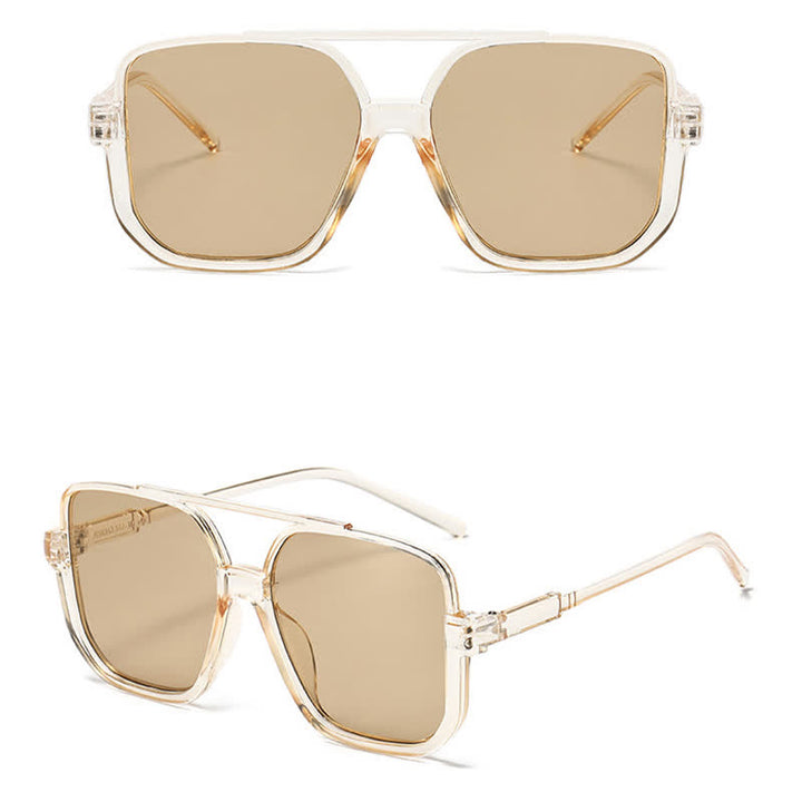 Oversized Square Frame Eyewear Sunshade Sunglasses