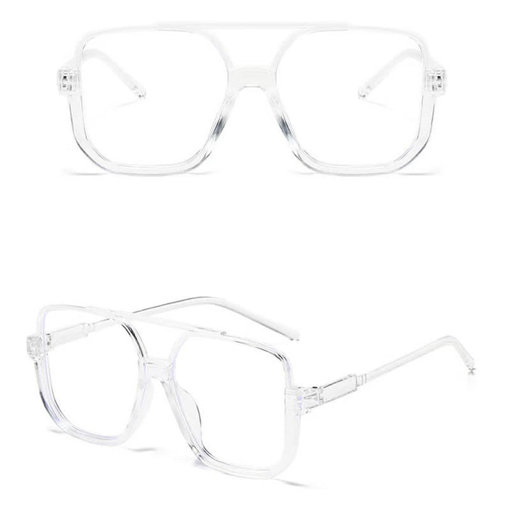 Oversized Square Frame Eyewear Sunshade Sunglasses