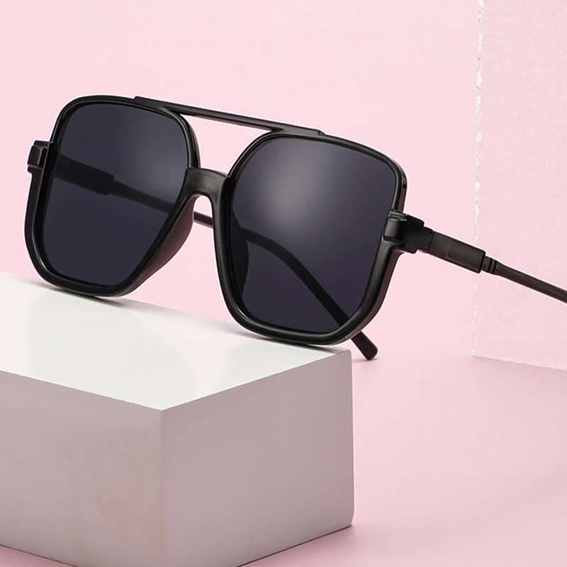 Oversized Square Frame Eyewear Sunshade Sunglasses