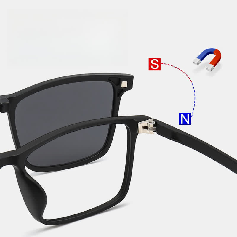 3Pcs Magnetic Clip-on Lens & Eyeglass Frames Sunglasses