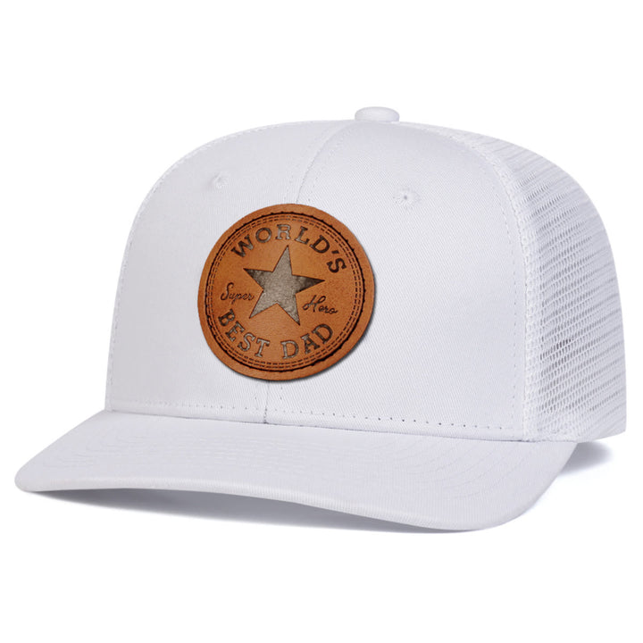 Mens World's Best Dad Adjustable Trucker Hat