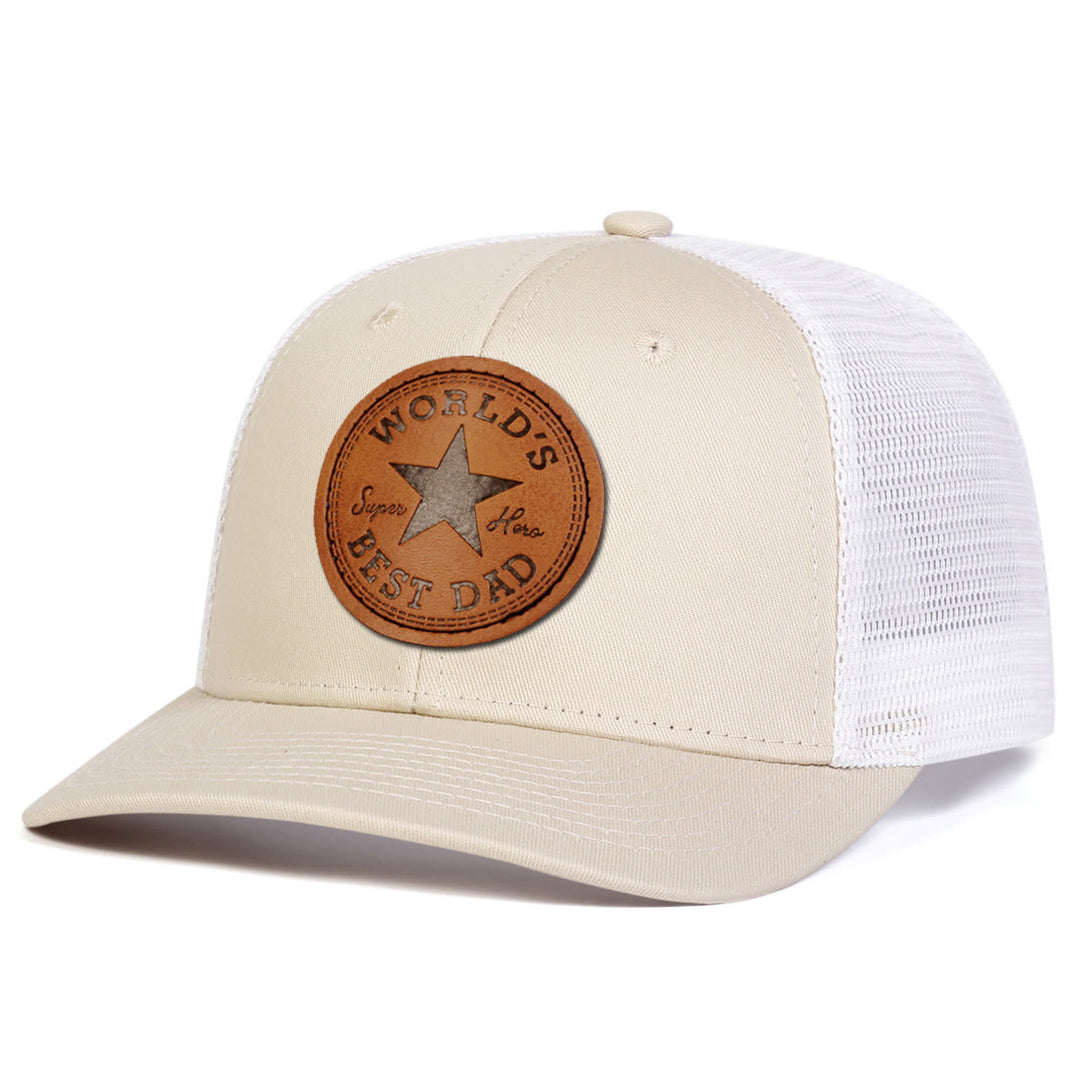 Mens World's Best Dad Adjustable Trucker Hat