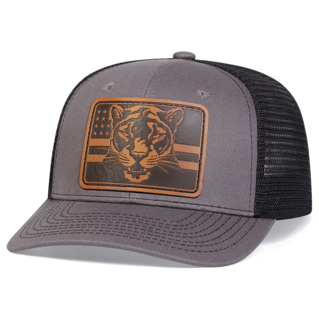 Tiger's Head Flag Adjustable Outdoor Trucker Hat