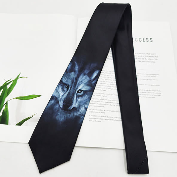 Men's Funny Animal Digital Printing Necktie