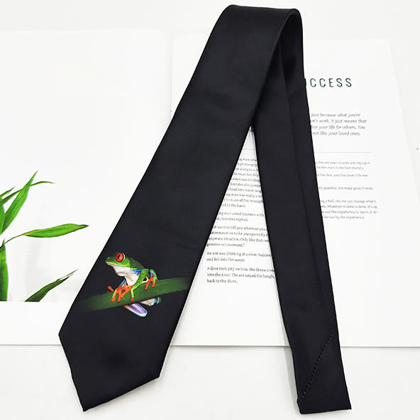 Men's Funny Animal Digital Printing Necktie