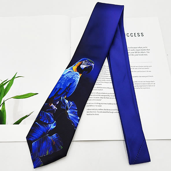 Men's Funny Animal Digital Printing Necktie