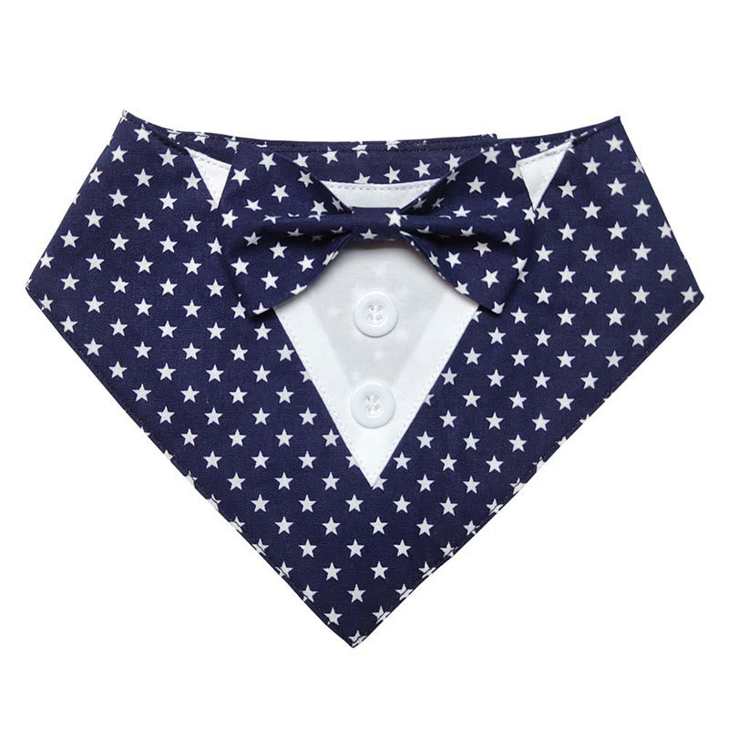 Dog Tuxedo Bandana Pet Bow Tie