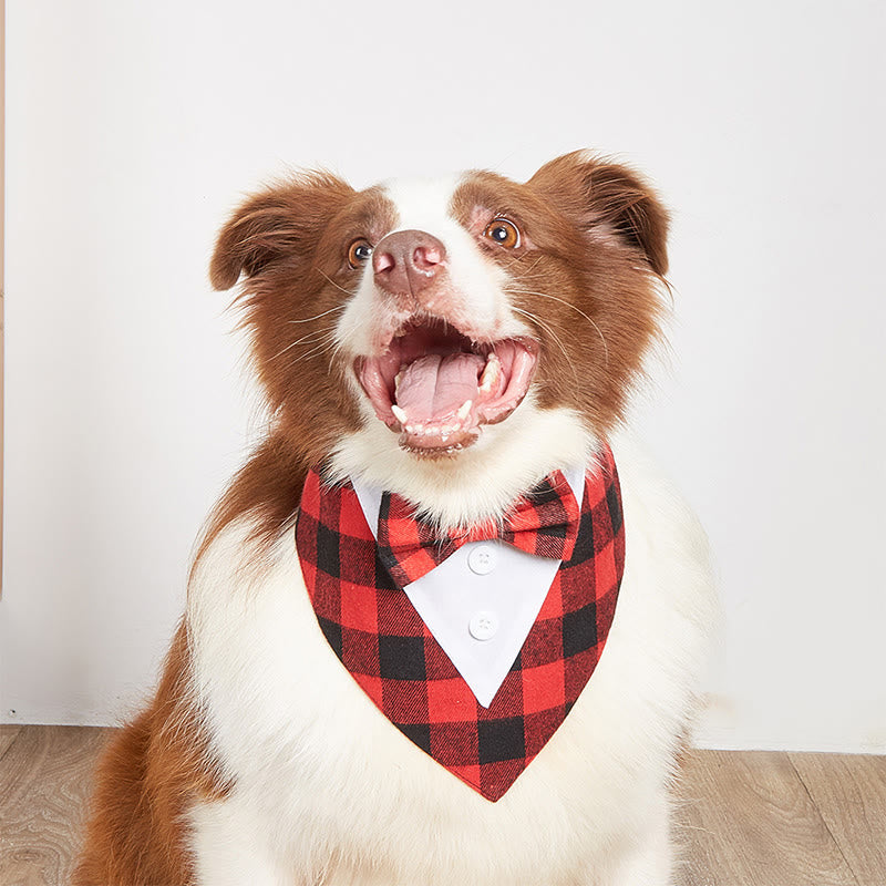 Dog Tuxedo Bandana Pet Bow Tie