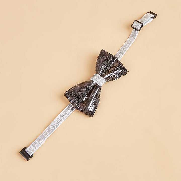 Sparkle Sequin Adjustable Collar Pet Bow Tie