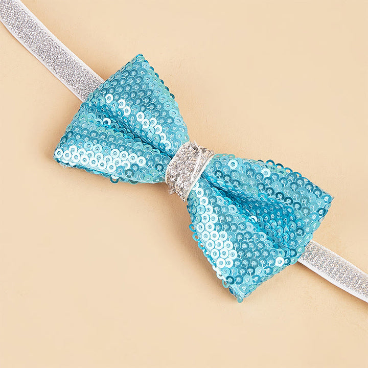 Sparkle Sequin Adjustable Collar Pet Bow Tie