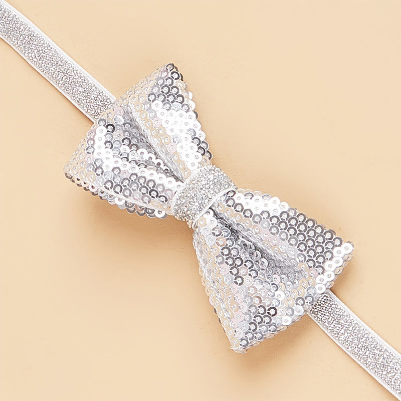 Sparkle Sequin Adjustable Collar Pet Bow Tie