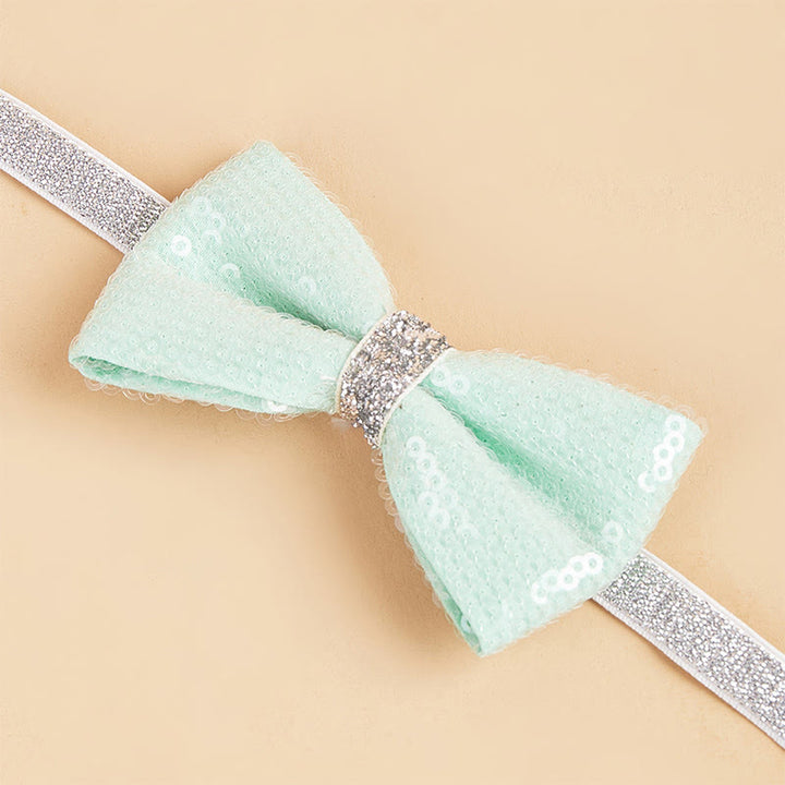 Sparkle Sequin Adjustable Collar Pet Bow Tie