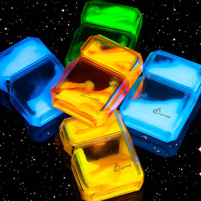 Cool Fluorescent Color Quicksand Refillable Butane Lighter