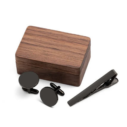 Custom Your Text Wedding Tie Bar Cufflinks For Mens Wear