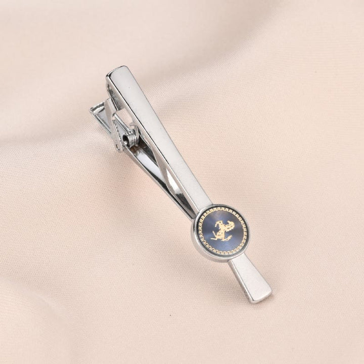 Running Horse Tie Bar Cufflinks Set For Wedding Suit