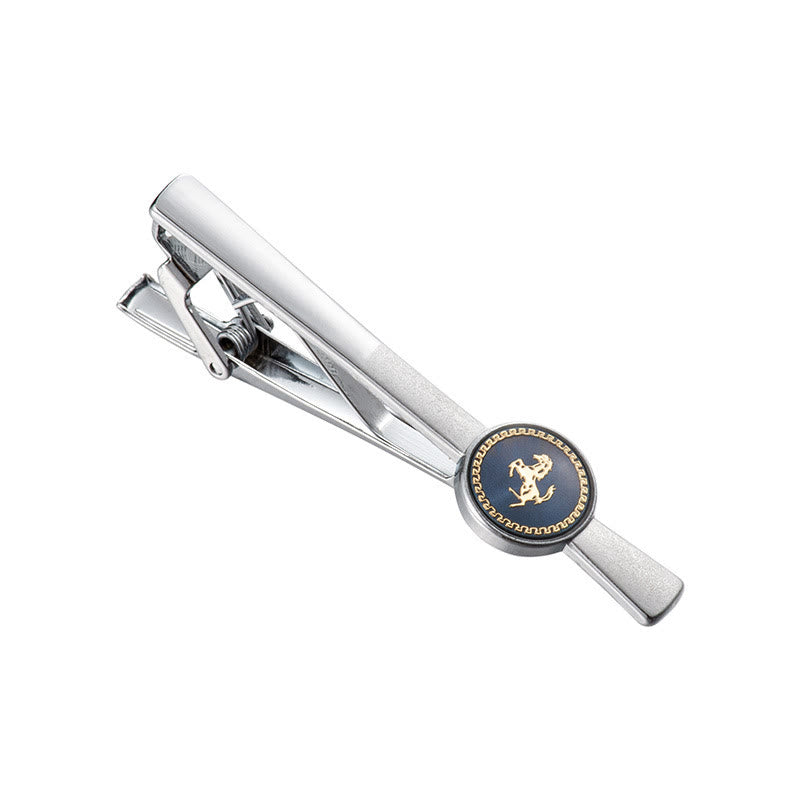 Running Horse Tie Bar Cufflinks Set For Wedding Suit