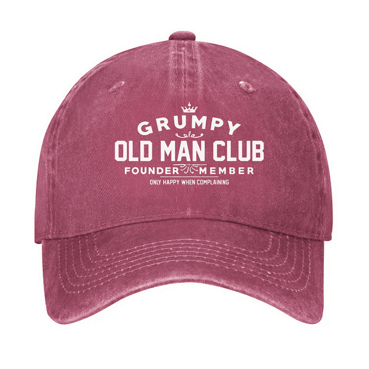 Grumpy Old Man Club Adjustable Baseball Cap