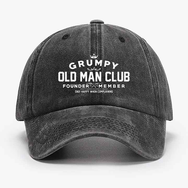 Grumpy Old Man Club Adjustable Baseball Cap