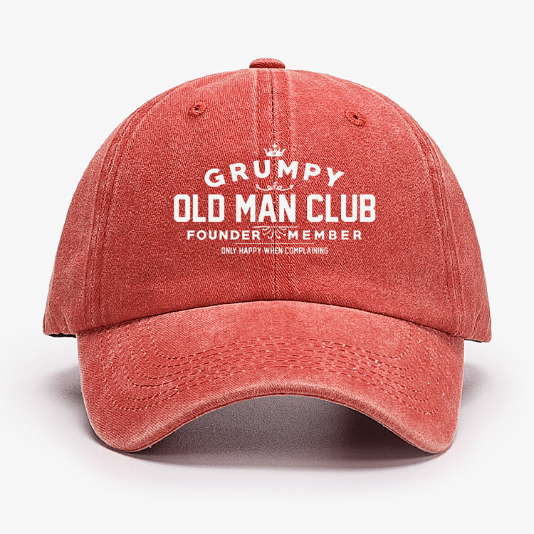 Grumpy Old Man Club Adjustable Baseball Cap