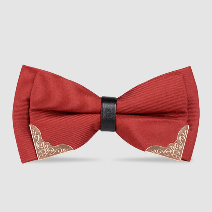 Men's Classic Metal Gold Bow Tie