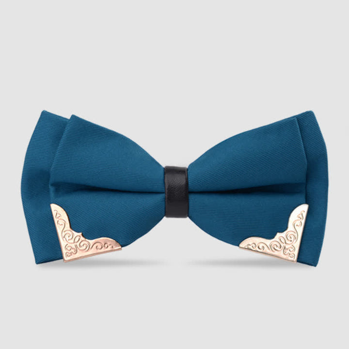 Men's Classic Metal Gold Bow Tie