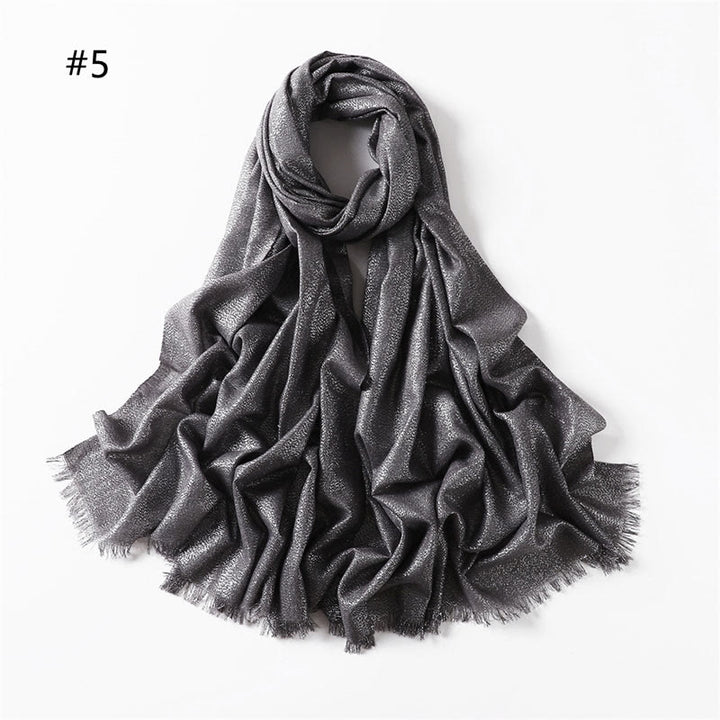 Women's Golden Glitter Lightweight Shawl Thin Scarf