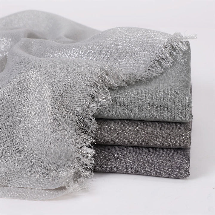 Women's Golden Glitter Lightweight Shawl Thin Scarf