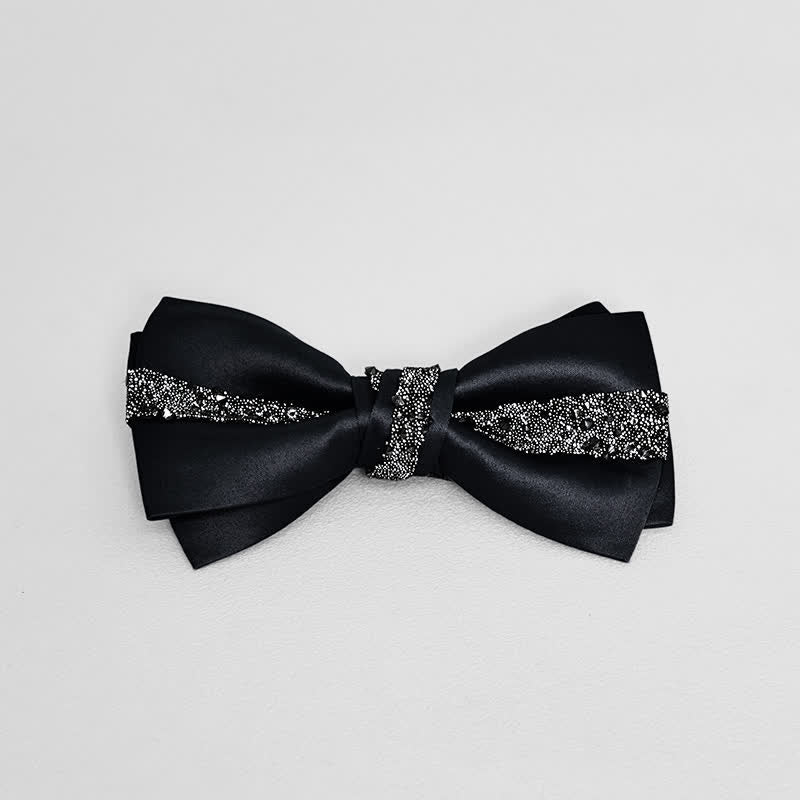 Men's Sparkling Glitter Bow Tie Pocket Square