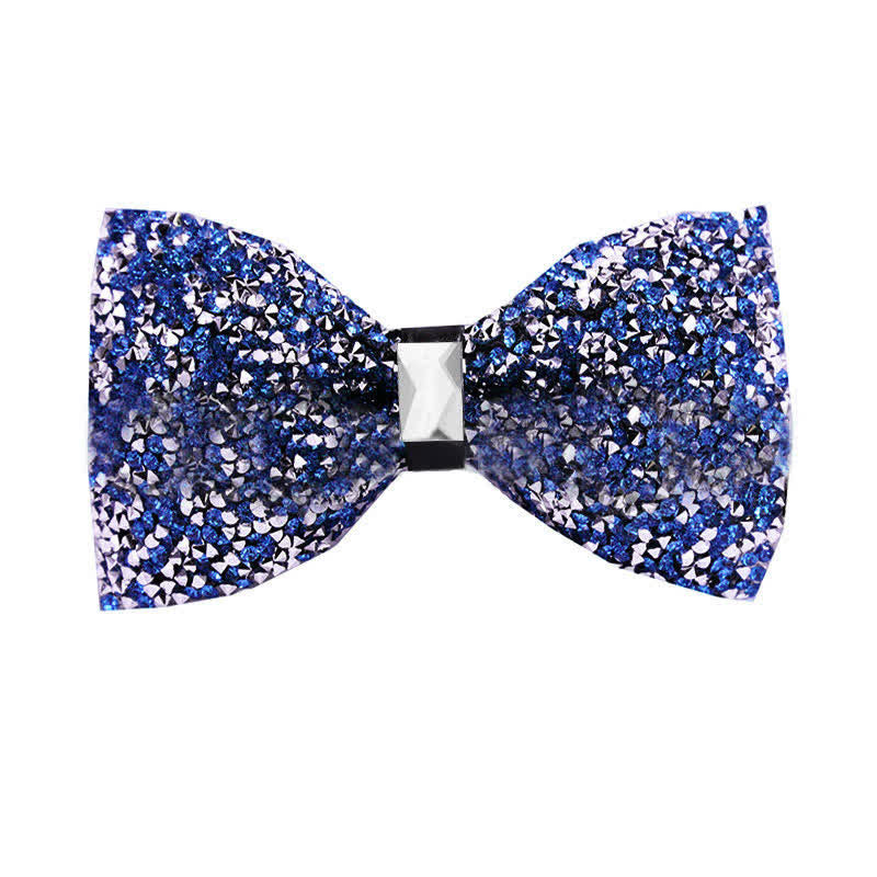 Men's Sparkle Star Glitter Crystal Bow Tie