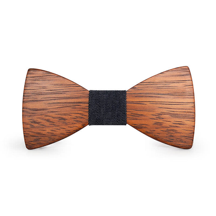 Men's Handmade Bamboo Wooden Bow Tie - image 2