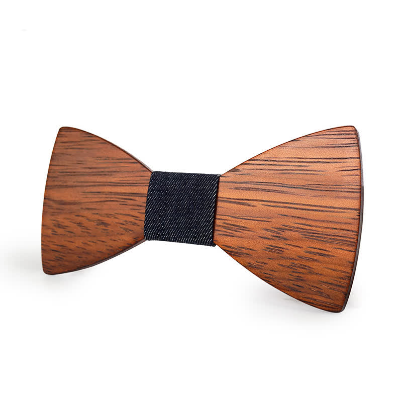 Men's Handmade Bamboo Wooden Bow Tie - image 3