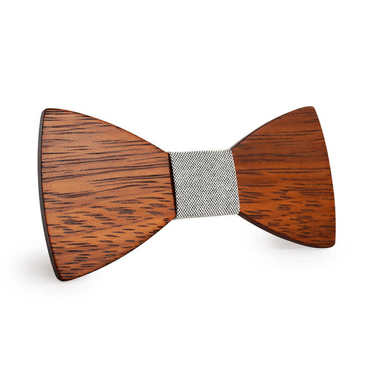 Men's Handmade Bamboo Wooden Bow Tie - Gray - image 4