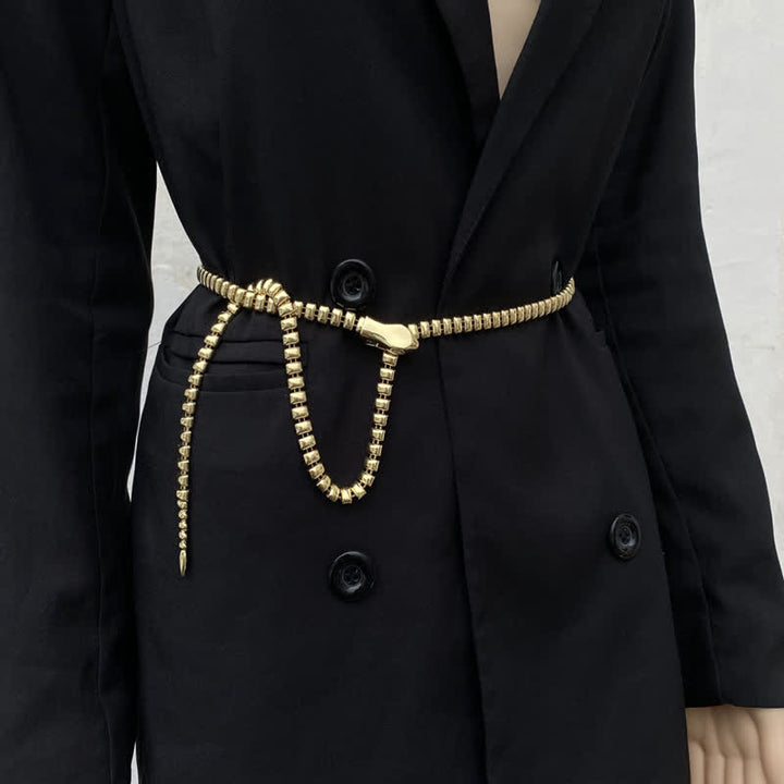 Women's Retro Snake-Shaped Waist Chain Chain Metal Belt