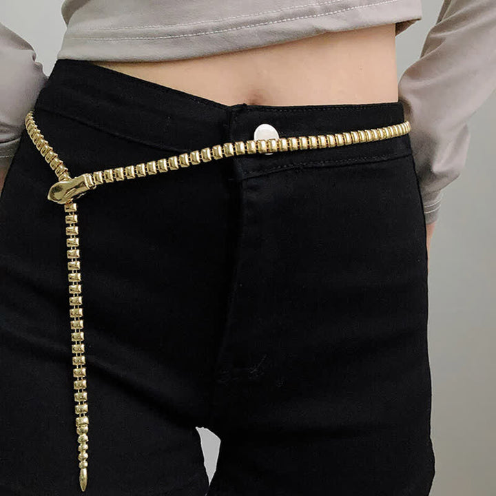 Women's Retro Snake-Shaped Waist Chain Chain Metal Belt