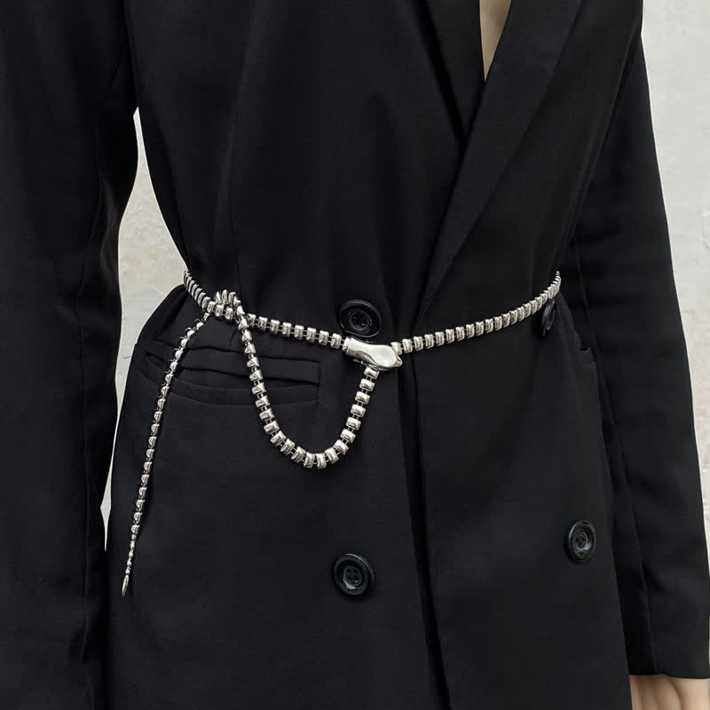 Women's Retro Snake-Shaped Waist Chain Chain Metal Belt