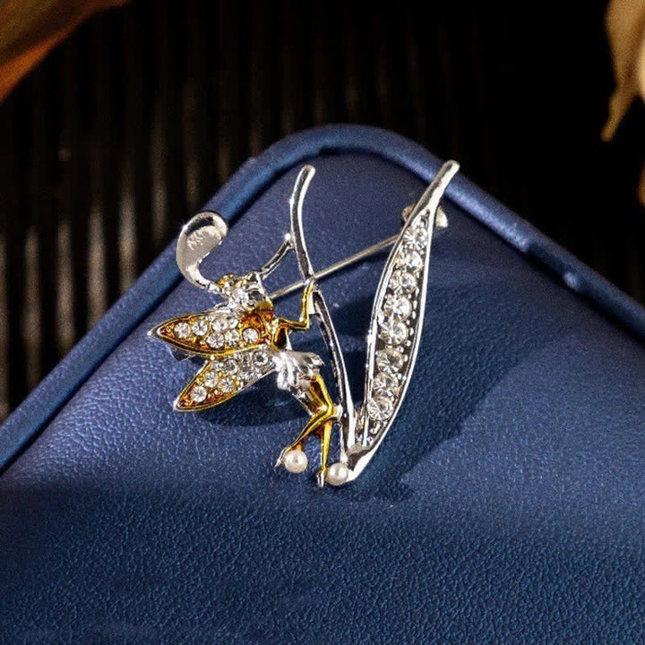 Racing Butterfly Crystal Initial Letter 26 Alphabet Brooch