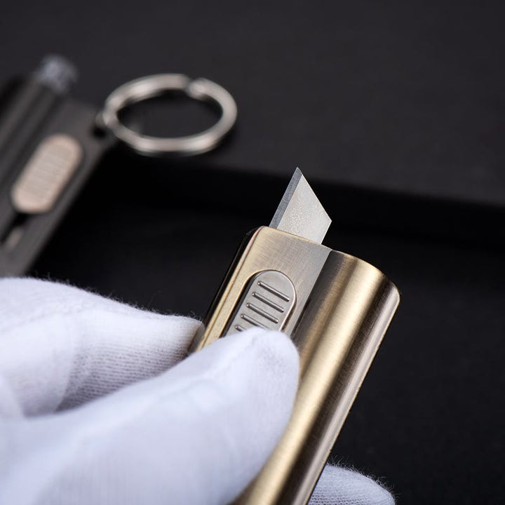 Utility Knife Box Opener Permanent Match Keychain Kerosene Lighter