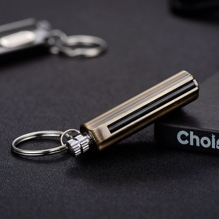 Utility Knife Box Opener Permanent Match Keychain Kerosene Lighter