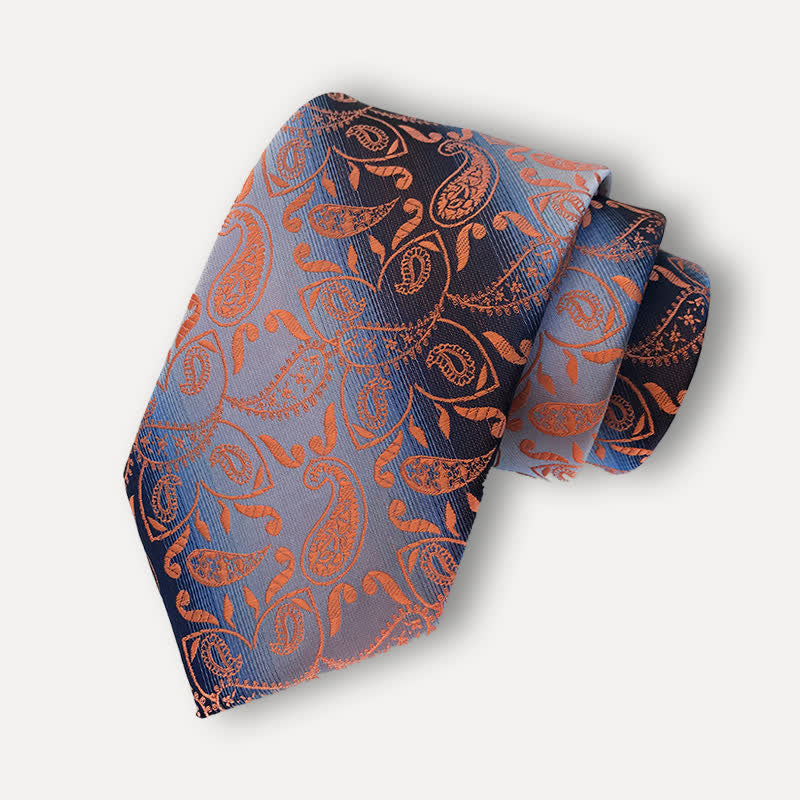 Men's Fancy Gradient Ramp Paisley Necktie