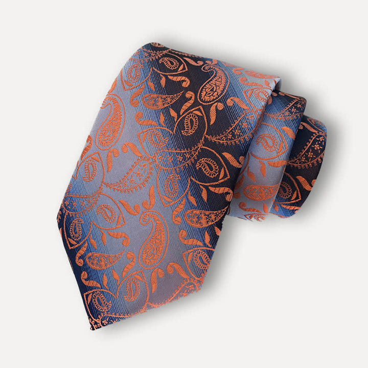 Men's Fancy Gradient Ramp Paisley Necktie