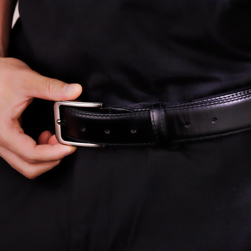 Simple Personalized Engraved Tip Custom Leather Belt
