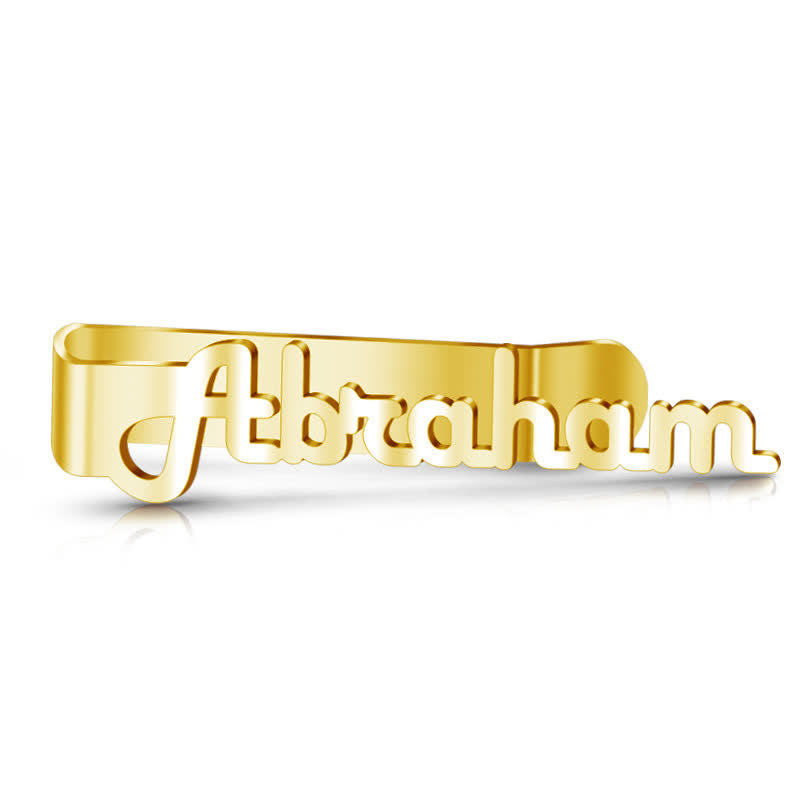 Custom Your Name Business Wedding Accessories Metal Tie Bar