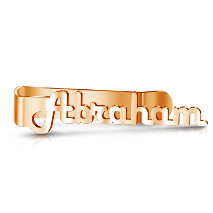 Custom Your Name Business Wedding Accessories Metal Tie Bar