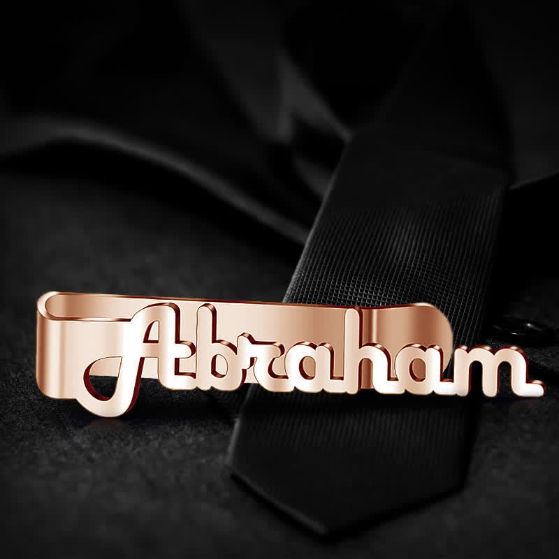 Custom Your Name Business Wedding Accessories Metal Tie Bar