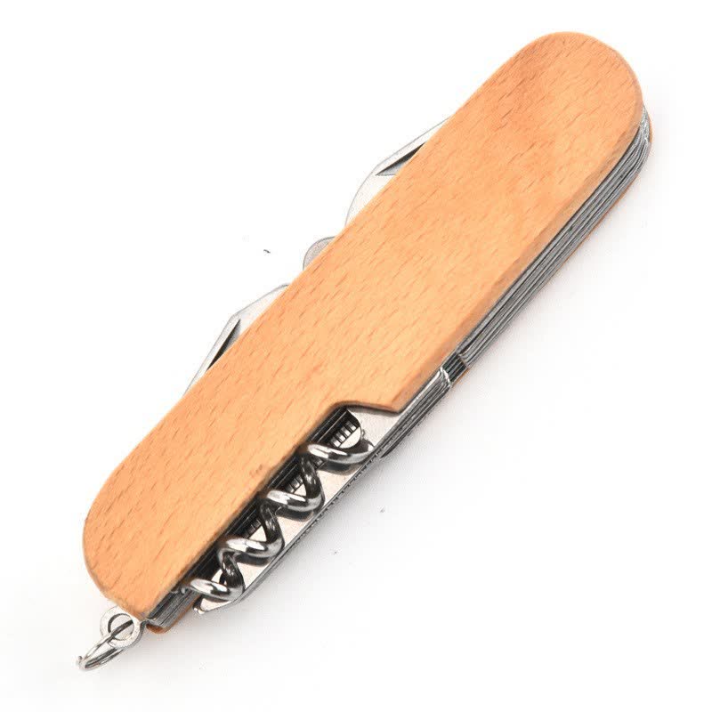 Custom Carving 11 In 1 Multi-Tool Knife Wood Bottle Opener