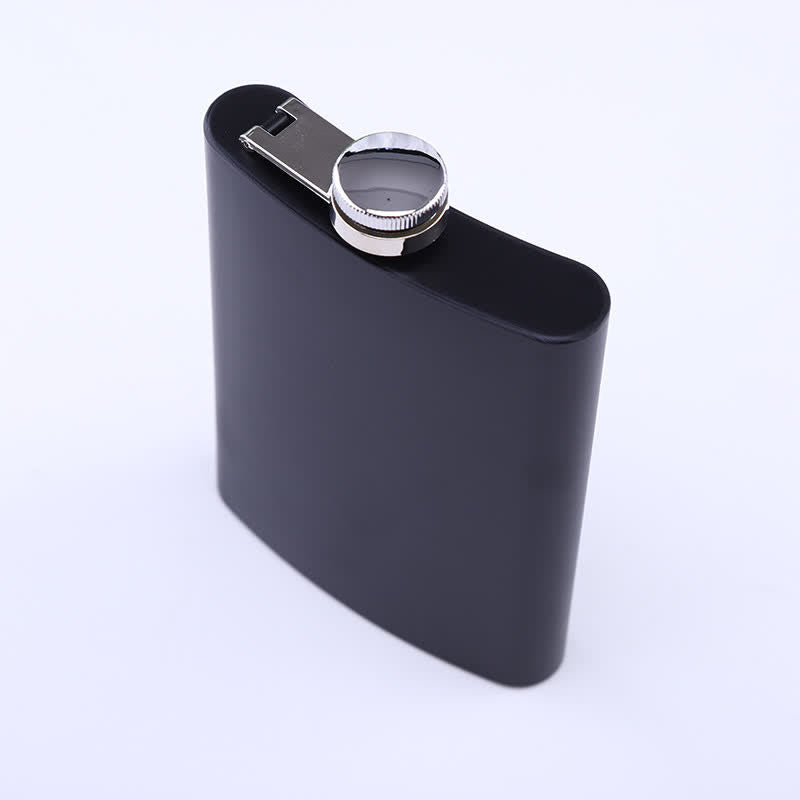 Custom 4Pcs Noble 8 oz Black Cup Flask Gift Set