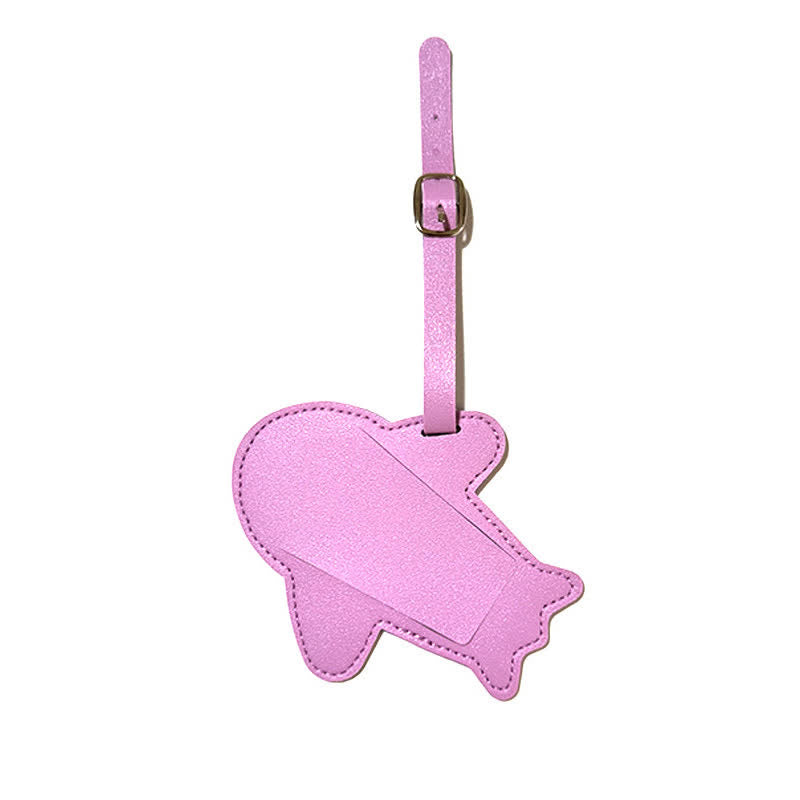 Airplane Shape One-Sided Custom Your Text Luggage Tag